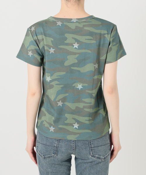 Oriens JOURNAL STANDARD（オリエンス ジャーナルスタンダード）の「《追加》カモフラージュ スターTシャツ（Tシャツ/カットソー・レディース・ネイビー/ピンク/グリーン/イエロー・FREE）」の14枚目の写真