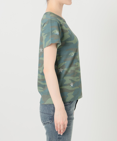 Oriens JOURNAL STANDARD（オリエンス ジャーナルスタンダード）の「《追加》カモフラージュ スターTシャツ（Tシャツ/カットソー・レディース・ネイビー/ピンク/グリーン/イエロー・FREE）」の15枚目の写真