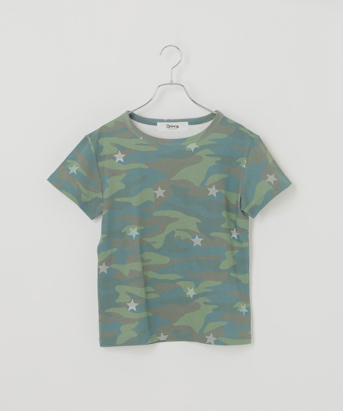 Oriens JOURNAL STANDARD（オリエンス ジャーナルスタンダード）の「《追加》カモフラージュ スターTシャツ（Tシャツ/カットソー・レディース・ネイビー/ピンク/グリーン/イエロー・FREE）」の18枚目の写真