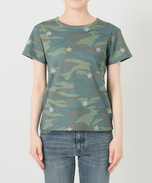 Oriens JOURNAL STANDARD（オリエンス ジャーナルスタンダード）の「《追加》カモフラージュ スターTシャツ（Tシャツ/カットソー・レディース・ネイビー/ピンク/グリーン/イエロー・FREE）」の19枚目の写真
