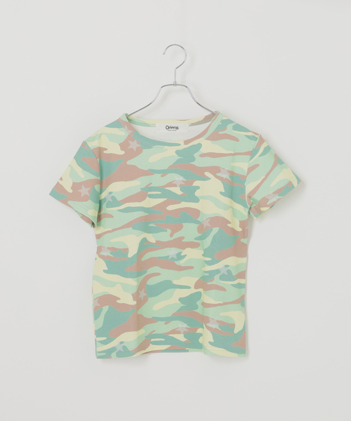 Oriens JOURNAL STANDARD（オリエンス ジャーナルスタンダード）の「《追加》カモフラージュ スターTシャツ（Tシャツ/カットソー・レディース・ネイビー/ピンク/グリーン/イエロー・FREE）」の21枚目の写真