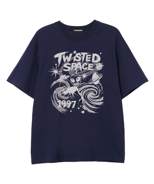 VANNWORKS(バンワークス)の「TWIST SPACE 半袖Tシャツ (VS0226) ネイビー(Tシャツ/カットソー・レディース・その他・SMALL/MEDIUM/LARGE/X-LARGE/XX-LARGE)」の3枚目の写真
