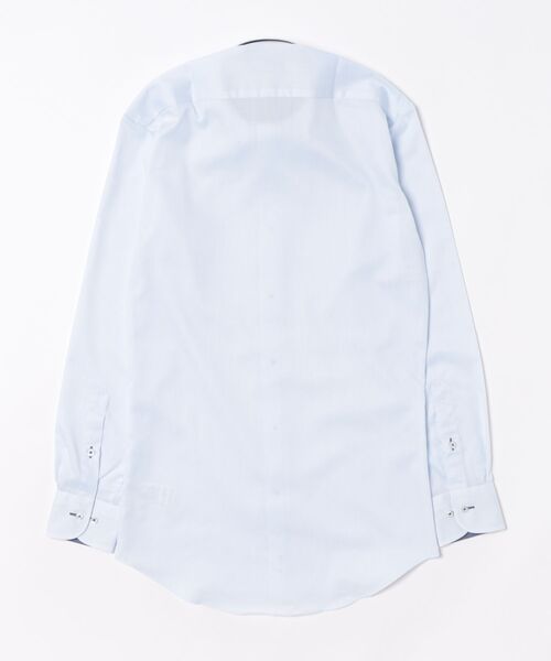 TOKYO SHIRTS（トウキョウシャツ）の「【吸水速乾】 形態安定ノンアイロン ボタンダウン 長袖ビジネスワイシャツ（ビジネスシャツ・メンズ・サックスブルー・首回り43cm-裄丈86cm/首回り43cm-裄丈82cm/首回り42cm-裄丈86cm/首回り42cm-裄丈82cm/首回り41cm-裄丈86cm/首回り41cm-裄丈82cm/首回り39cm-裄丈84cm/首回り39cm-裄丈80cm/首回り37cm-裄丈80cm/首回り37cm-裄丈84cm）」の7枚目の写真