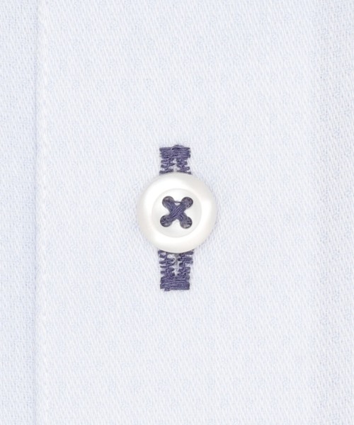 TOKYO SHIRTS（トウキョウシャツ）の「【吸水速乾】 形態安定ノンアイロン ボタンダウン 長袖ビジネスワイシャツ（ビジネスシャツ・メンズ・サックスブルー・首回り43cm-裄丈86cm/首回り43cm-裄丈82cm/首回り42cm-裄丈86cm/首回り42cm-裄丈82cm/首回り41cm-裄丈86cm/首回り41cm-裄丈82cm/首回り39cm-裄丈84cm/首回り39cm-裄丈80cm/首回り37cm-裄丈80cm/首回り37cm-裄丈84cm）」の4枚目の写真