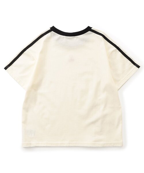 algy(アルジー)の「algyロゴリンガー半袖Tシャツ(Tシャツ/カットソー・キッズ・オフホワイト/アイボリー/ブラック/ピンク/サックスブルー・150/140/130/120/160)」の17枚目の写真