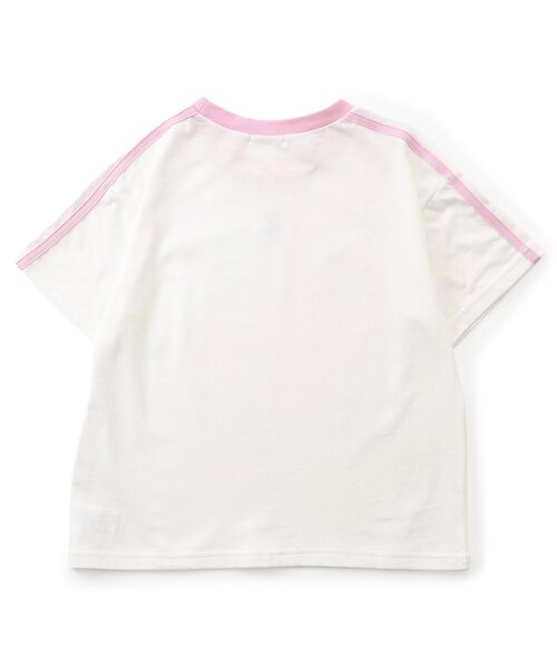 algy(アルジー)の「algyロゴリンガー半袖Tシャツ(Tシャツ/カットソー・キッズ・オフホワイト/アイボリー/ブラック/ピンク/サックスブルー・150/140/130/120/160)」の18枚目の写真