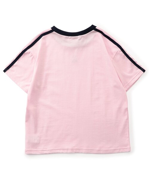 algy(アルジー)の「algyロゴリンガー半袖Tシャツ(Tシャツ/カットソー・キッズ・オフホワイト/アイボリー/ブラック/ピンク/サックスブルー・150/140/130/120/160)」の19枚目の写真