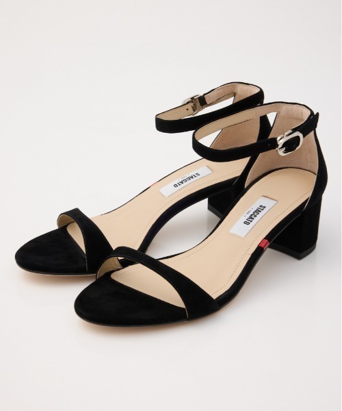 STACCATO(スタッカート)の「アーバンアンクルサンダル(サンダル・レディース・ホワイト/ブラック・22.5cm/23cm/23.5cm/24cm/24.5cm)」の2枚目の写真