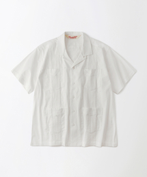 OUTSTANDING（アウトスタンディング）の「SEERSUCKER GUAYABERA CUBA HALF SHIRT_OFF WHITE（シャツ/ブラウス）」