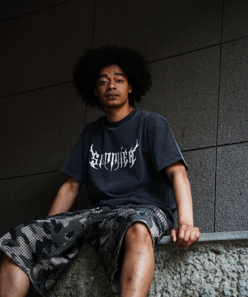 SUPPLIER（サプライヤー）の「SUPPLIER/サプライヤー/LHP別注 Rhinestone Fire Bones Tee（Tシャツ/カットソー・メンズ・ブラック/グレー/カモフラージュ・L/M/XL）」の13枚目の写真