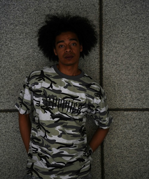 SUPPLIER（サプライヤー）の「SUPPLIER/サプライヤー/LHP別注 Rhinestone Fire Bones Tee（Tシャツ/カットソー・メンズ・ブラック/グレー/カモフラージュ・L/M/XL）」の22枚目の写真
