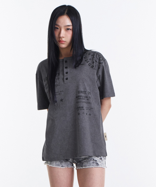 KICHUL(キチョル)の「Proto Sight Henley T-shirt (Charcoal)(Tシャツ/カットソー・レディース・その他・SMALL/MEDIUM/LARGE)」の11枚目の写真
