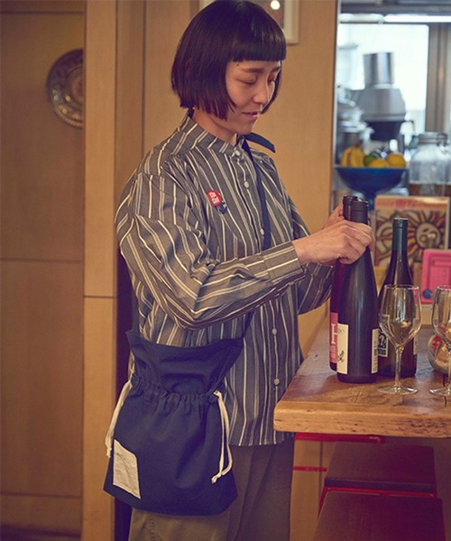 studio CLIP（スタディオクリップ）の「ストライプシャツ[jiccaコラボ]（シャツ/ブラウス・レディース・ブラック/ラベンダー/ネイビー・FREE）」の5枚目の写真
