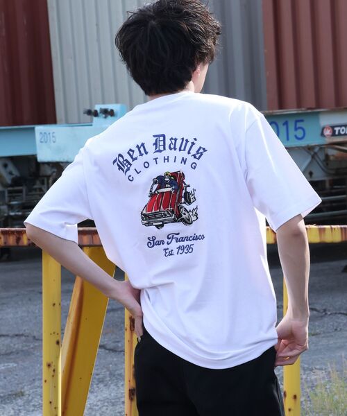 BEN DAVIS（ベンデイビス）の「【BEN DAVIS（ベンデイビス）】 LOWRIDE EMB TEE / 半袖 クルーネック 刺繍 ワンポイント ユニセックス 定番 オールシーズン（Tシャツ/カットソー・メンズ・ネイビー/ホワイト/チャコール・MEDIUM/LARGE/X-LARGE）」の22枚目の写真