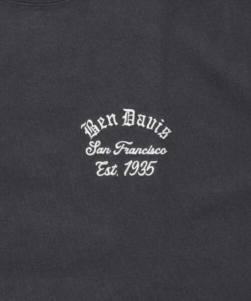 BEN DAVIS（ベンデイビス）の「【BEN DAVIS（ベンデイビス）】 LOWRIDE EMB TEE / 半袖 クルーネック 刺繍 ワンポイント ユニセックス 定番 オールシーズン（Tシャツ/カットソー・メンズ・ネイビー/ホワイト/チャコール・MEDIUM/LARGE/X-LARGE）」の18枚目の写真