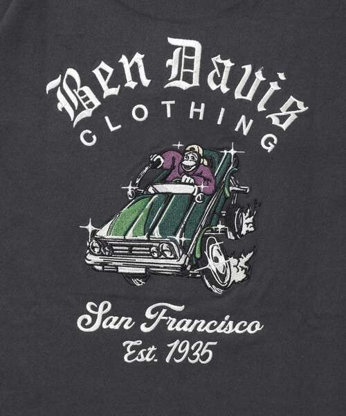 BEN DAVIS（ベンデイビス）の「【BEN DAVIS（ベンデイビス）】 LOWRIDE EMB TEE / 半袖 クルーネック 刺繍 ワンポイント ユニセックス 定番 オールシーズン（Tシャツ/カットソー・メンズ・ネイビー/ホワイト/チャコール・MEDIUM/LARGE/X-LARGE）」の17枚目の写真