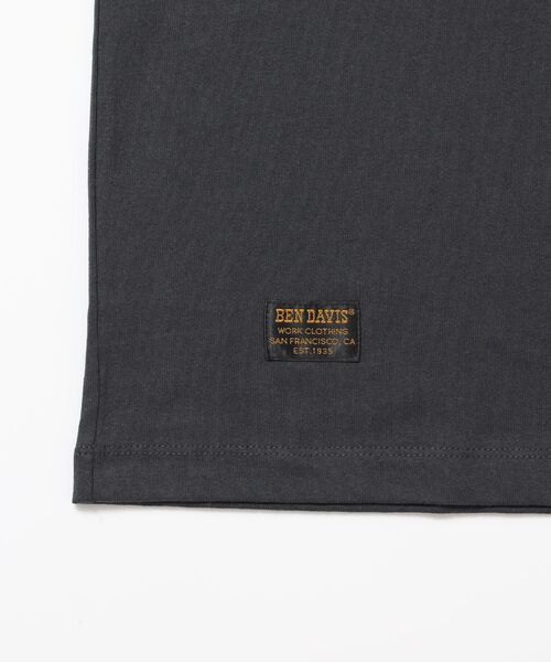 BEN DAVIS（ベンデイビス）の「【BEN DAVIS（ベンデイビス）】 LOWRIDE EMB TEE / 半袖 クルーネック 刺繍 ワンポイント ユニセックス 定番 オールシーズン（Tシャツ/カットソー・メンズ・ネイビー/ホワイト/チャコール・MEDIUM/LARGE/X-LARGE）」の16枚目の写真