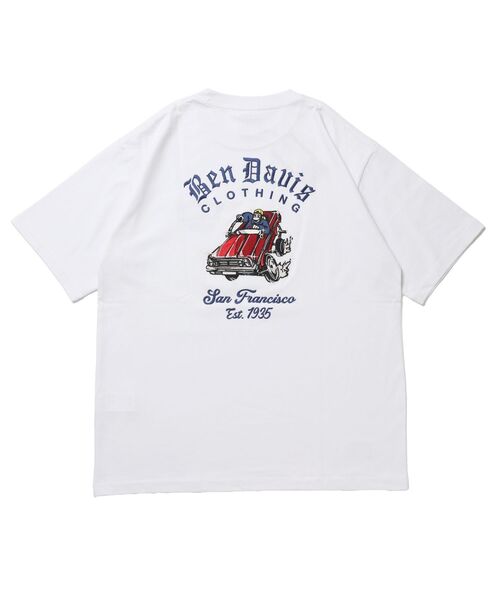BEN DAVIS（ベンデイビス）の「【BEN DAVIS（ベンデイビス）】 LOWRIDE EMB TEE / 半袖 クルーネック 刺繍 ワンポイント ユニセックス 定番 オールシーズン（Tシャツ/カットソー・メンズ・ネイビー/ホワイト/チャコール・MEDIUM/LARGE/X-LARGE）」の13枚目の写真