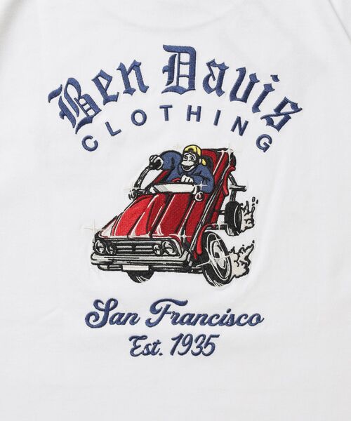 BEN DAVIS（ベンデイビス）の「【BEN DAVIS（ベンデイビス）】 LOWRIDE EMB TEE / 半袖 クルーネック 刺繍 ワンポイント ユニセックス 定番 オールシーズン（Tシャツ/カットソー・メンズ・ネイビー/ホワイト/チャコール・MEDIUM/LARGE/X-LARGE）」の11枚目の写真