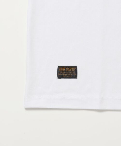 BEN DAVIS（ベンデイビス）の「【BEN DAVIS（ベンデイビス）】 LOWRIDE EMB TEE / 半袖 クルーネック 刺繍 ワンポイント ユニセックス 定番 オールシーズン（Tシャツ/カットソー・メンズ・ネイビー/ホワイト/チャコール・MEDIUM/LARGE/X-LARGE）」の10枚目の写真
