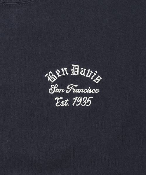 BEN DAVIS（ベンデイビス）の「【BEN DAVIS（ベンデイビス）】 LOWRIDE EMB TEE / 半袖 クルーネック 刺繍 ワンポイント ユニセックス 定番 オールシーズン（Tシャツ/カットソー・メンズ・ネイビー/ホワイト/チャコール・MEDIUM/LARGE/X-LARGE）」の6枚目の写真