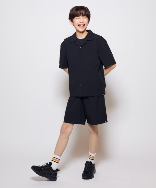 CAMP7（キャンプセブン）の「CAMP7(キャンプ7)【ＰＬＡＹ　ＰＲＯＯＦ】ベンチレーションオープンシャツ（シャツ/ブラウス・キッズ・カーキブラウン/ブラック・110/120/130/140/150/160）」の12枚目の写真