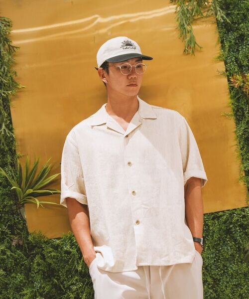 A NOTHING(アナッシング)の「HERRINGBONE LINEN TAILORED 1/2 SHIRT (Oatmeal)(シャツ/ブラウス・メンズ・その他・SMALL/MEDIUM/LARGE)」の3枚目の写真