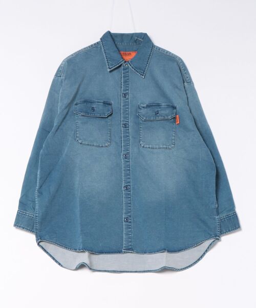 UNIVERSAL OVERALL(ユニバーサルオーバーオール)の「/UNIVERSAL OVERALL/WORK SHIRT(シャツ/ブラウス・メンズ・ライトブルー/ブルー・FREE)」の1枚目の写真