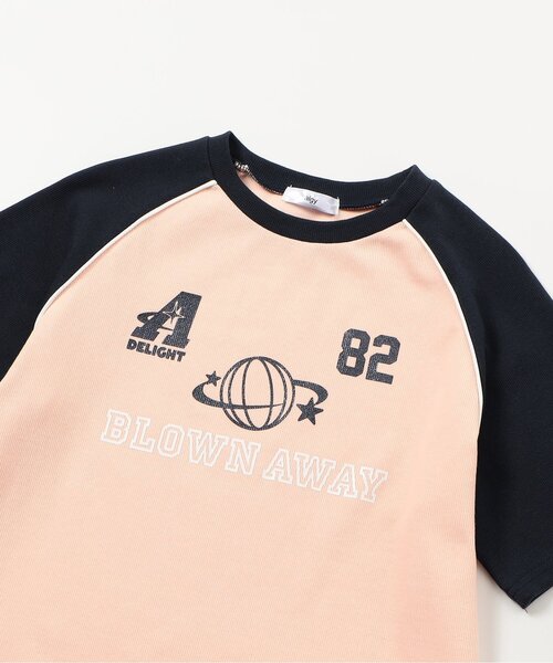 algy(アルジー)の「リブラメロゴ半袖Tシャツ(Tシャツ/カットソー・キッズ・サックスブルー/オフホワイト/ピンク・160/150/140/130)」の13枚目の写真