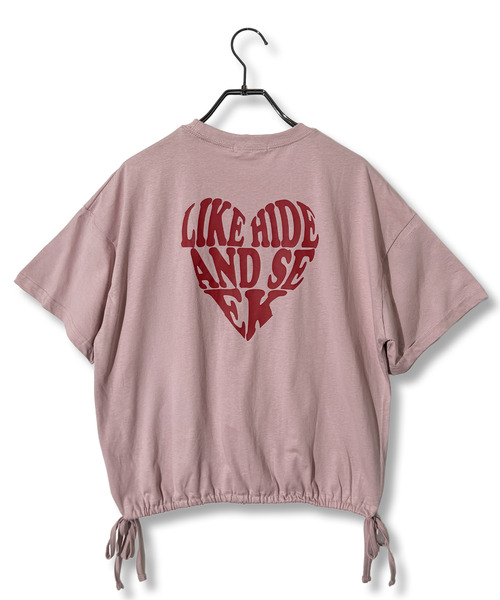 Chandelier(シャンデリア)の「裾シャーリング 美シルエット ソフトコットンTシャツ(Tシャツ/カットソー・レディース・ブラック系1/チャコールグレー/ピンク系/ブラック系/ホワイト系・M/L)」の6枚目の写真