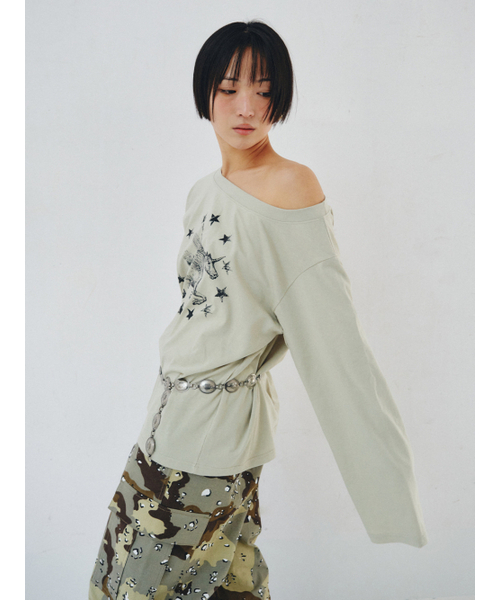 PLZPROJECT(プリーズプロジェクト)の「PEGASUS LONG-SLEEVE T-SHIRT, DUSTY BEIGE(Tシャツ/カットソー・レディース・その他・FREE)」の5枚目の写真