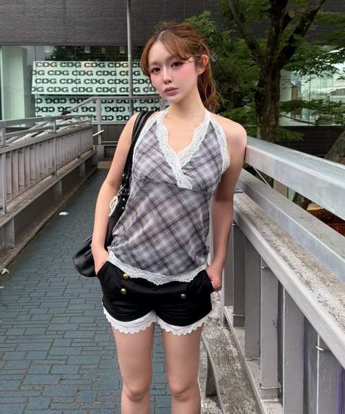 RAY CASSIN(レイカズン)の「マリンマイクロショートパンツ(その他パンツ・レディース・カーキ/ベージュ/ブラック・M/S)」の7枚目の写真
