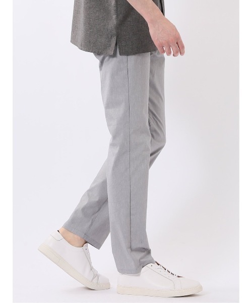 m.f.editorial(エムエフエディトリアル)の「ストレッチ 接触冷感 リネン混 スリム テーパード 5ポケット パンツ メンズ(チノパンツ・メンズ・ネイビー/ライトグレー・MEDIUM/S/LARGE)」の5枚目の写真