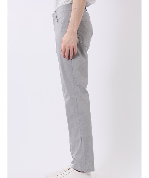 m.f.editorial(エムエフエディトリアル)の「ストレッチ 接触冷感 リネン混 スリム テーパード 5ポケット パンツ メンズ(チノパンツ・メンズ・ネイビー/ライトグレー・MEDIUM/S/LARGE)」の8枚目の写真