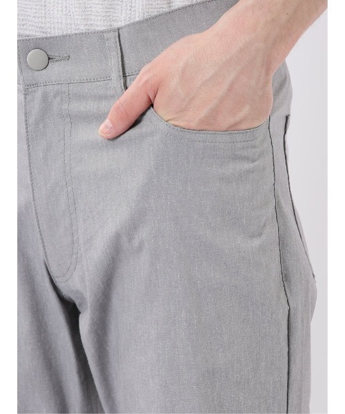 m.f.editorial(エムエフエディトリアル)の「ストレッチ 接触冷感 リネン混 スリム テーパード 5ポケット パンツ メンズ(チノパンツ・メンズ・ネイビー/ライトグレー・MEDIUM/S/LARGE)」の10枚目の写真