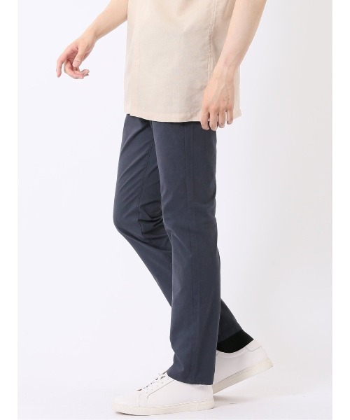 m.f.editorial(エムエフエディトリアル)の「ストレッチ 接触冷感 リネン混 スリム テーパード 5ポケット パンツ メンズ(チノパンツ・メンズ・ネイビー/ライトグレー・MEDIUM/S/LARGE)」の14枚目の写真