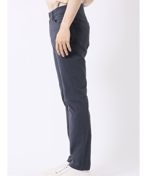 m.f.editorial(エムエフエディトリアル)の「ストレッチ 接触冷感 リネン混 スリム テーパード 5ポケット パンツ メンズ(チノパンツ・メンズ・ネイビー/ライトグレー・MEDIUM/S/LARGE)」の19枚目の写真