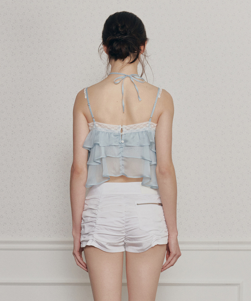 PAIN OR PLEASURE（ペインオアプレジャー）の「MERMAID FRILL TOP light blue（Tシャツ/カットソー・レディース・その他・SMALL/MEDIUM）」の3枚目の写真