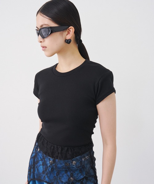 SOEMIN（ソミン）の「Black heart pierced earrings ／ハートピアスマットブラック（ピアス（両耳用）・レディース・ブラック・FREE）」の10枚目の写真