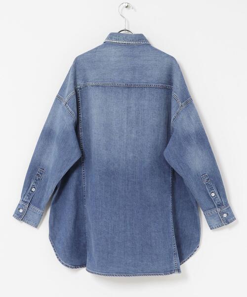 Healthy denim(ヘルシーデニム)の「Healthy DENIM ALMOND(シャツ/ブラウス・レディース・ライトインディゴブルー/インディゴブルー・0)」の10枚目の写真
