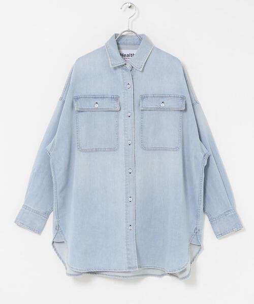 Healthy denim(ヘルシーデニム)の「Healthy DENIM ALMOND(シャツ/ブラウス・レディース・ライトインディゴブルー/インディゴブルー・0)」の21枚目の写真