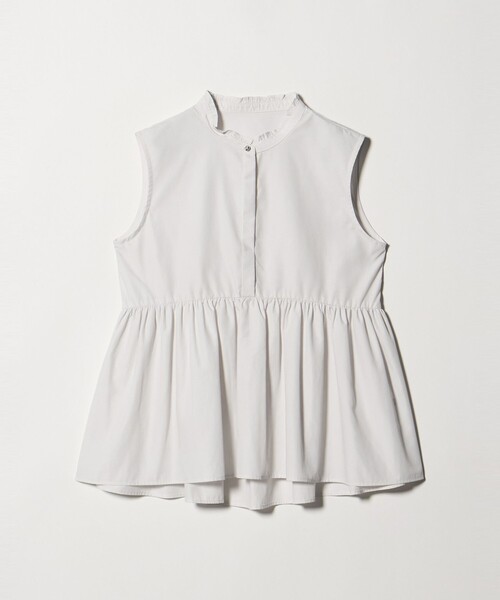 A DAY IN THE LIFE UNITED ARROWS（アデイインザライフユナイテッドアローズ）の「ペプラム ギャザー ノースリーブブラウス ＜A DAY IN THE LIFE＞（シャツ/ブラウス・レディース・ダークグレー/オフホワイト/ピンク・FREE）」の19枚目の写真