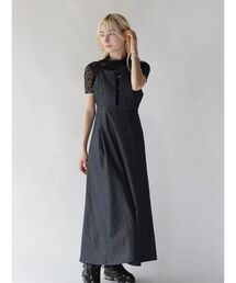 FLARE DENIM JUMPER SKIRT