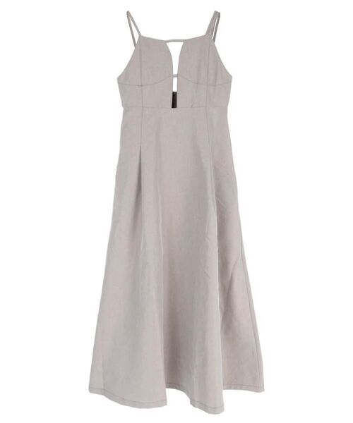 :ETHROF(イーサオブ)の「FLARE DENIM JUMPER SKIRT(ワンピース・レディース・ベージュ/ブラック・MEDIUM)」の3枚目の写真