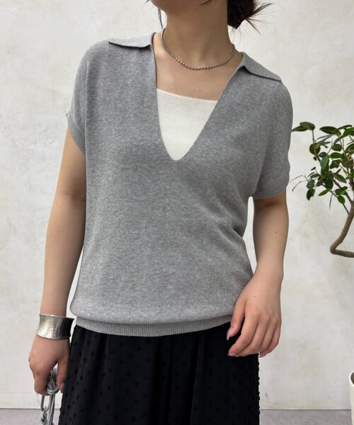 Jena espace merveilleux(ジェナ エスパスメルヴェイユ)の「【PalinkA/パリンカ】カノコスキッパーKN(ニット/セーター・レディース・レモンイエロー/アイボリー/ライトグレー・FREE)」の22枚目の写真