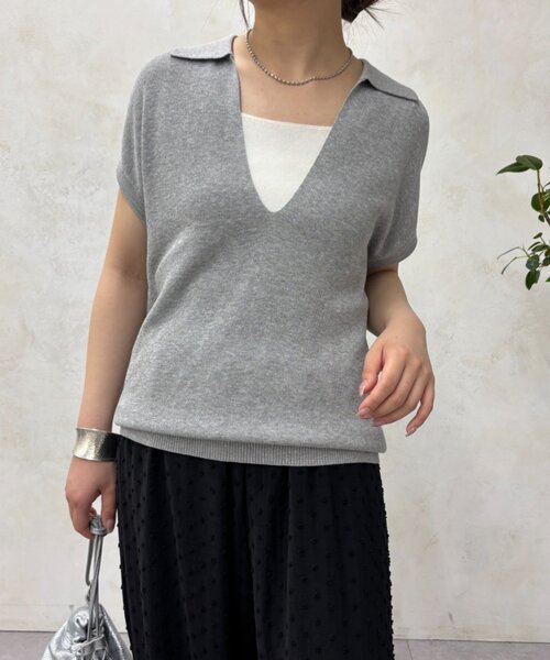 Jena espace merveilleux(ジェナ エスパスメルヴェイユ)の「【PalinkA/パリンカ】カノコスキッパーKN(ニット/セーター・レディース・レモンイエロー/アイボリー/ライトグレー・FREE)」の17枚目の写真