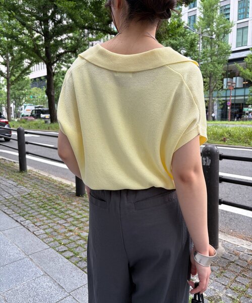 Jena espace merveilleux(ジェナ エスパスメルヴェイユ)の「【PalinkA/パリンカ】カノコスキッパーKN(ニット/セーター・レディース・レモンイエロー/アイボリー/ライトグレー・FREE)」の21枚目の写真
