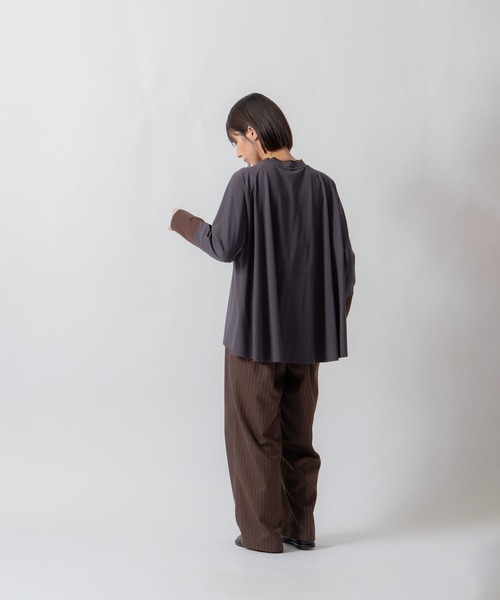 Kelen(ケレン)の「「KELEN / ケレン」バックフレアポンチプルオーバー(Tシャツ/カットソー・レディース・ネイビー/ブラウン/チャコールグレー・S/M)」の14枚目の写真