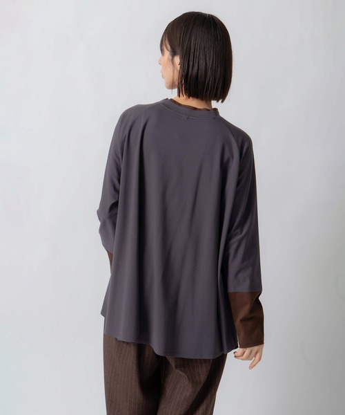 Kelen(ケレン)の「「KELEN / ケレン」バックフレアポンチプルオーバー(Tシャツ/カットソー・レディース・ネイビー/ブラウン/チャコールグレー・S/M)」の15枚目の写真