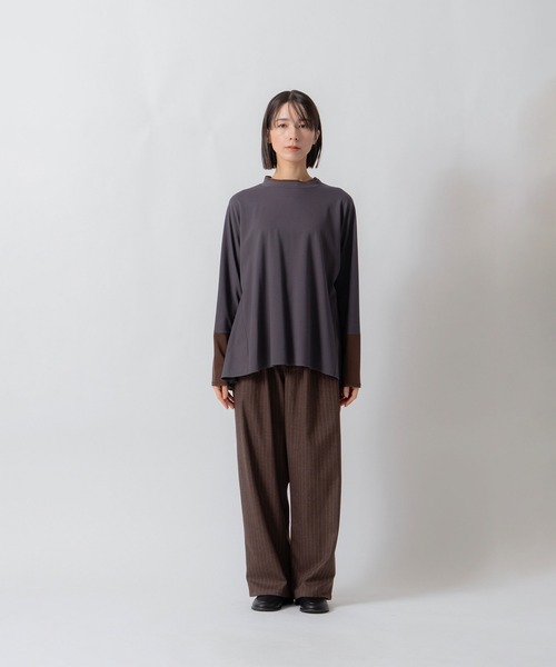Kelen(ケレン)の「「KELEN / ケレン」バックフレアポンチプルオーバー(Tシャツ/カットソー・レディース・ネイビー/ブラウン/チャコールグレー・S/M)」の16枚目の写真